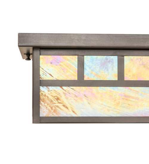 Meyda Tiffany 243310 Two Light Flushmount, Craftsman Brown