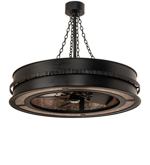 Meyda Tiffany 243673 Eight Light Chandel-Air, Black Metal