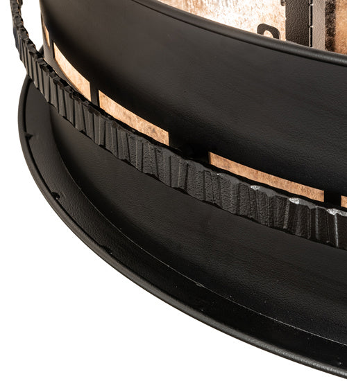 Meyda Tiffany 243673 Eight Light Chandel-Air, Black Metal