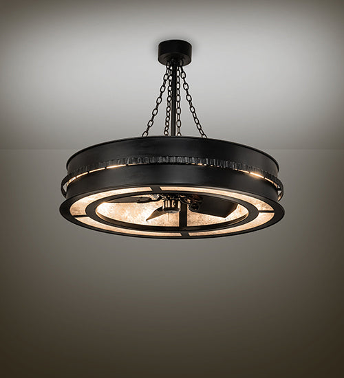 Meyda Tiffany 243673 Eight Light Chandel-Air, Black Metal