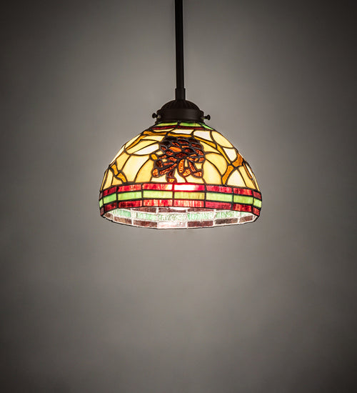Meyda Tiffany 245365 One Light Pendant, Oil Rubbed Bronze