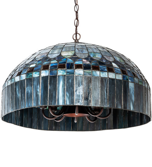 Meyda Tiffany 245988 Nine Light Pendant, Mahogany Bronze