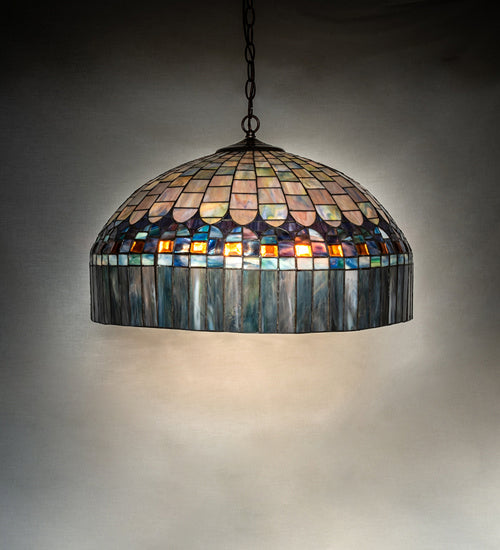 Meyda Tiffany 245988 Nine Light Pendant, Mahogany Bronze