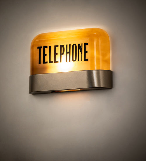 Meyda Tiffany 246472 LED Wall Signage, Satin Titanium Gold