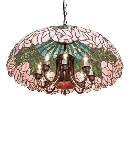 Meyda Tiffany 246607 Nine Light Pendant, Mahogany Bronze