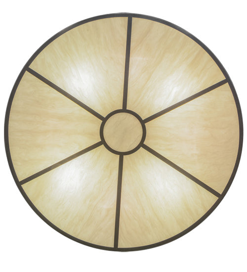 Meyda Tiffany 246777 Eight Light Flushmount, Nickel