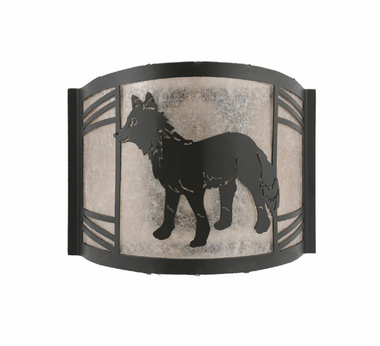 Meyda Tiffany 247049 One Light Wall Sconce, Textured Black
