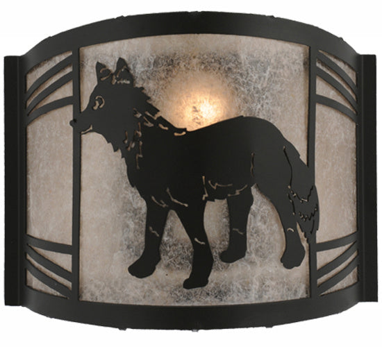 Meyda Tiffany 247049 One Light Wall Sconce, Textured Black
