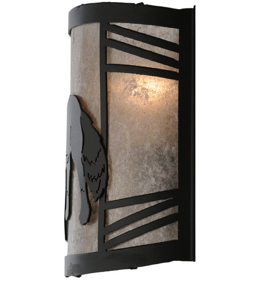 Meyda Tiffany 247049 One Light Wall Sconce, Textured Black