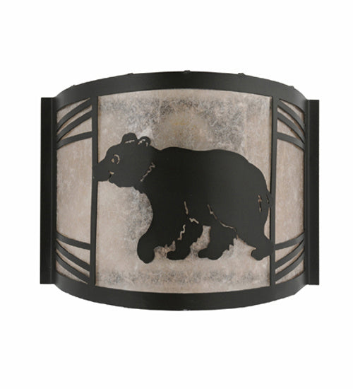 Meyda Tiffany 247078 One Light Wall Sconce, Textured Black