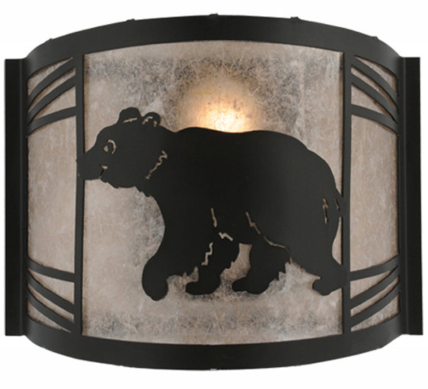 Meyda Tiffany 247078 One Light Wall Sconce, Textured Black
