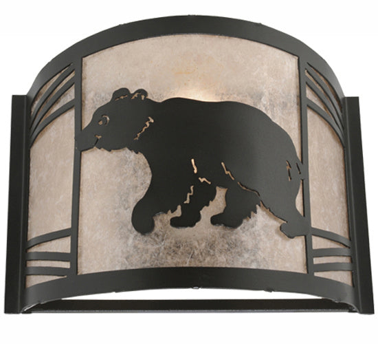 Meyda Tiffany 247078 One Light Wall Sconce, Textured Black