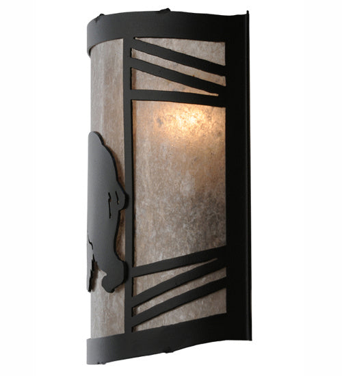 Meyda Tiffany 247078 One Light Wall Sconce, Textured Black