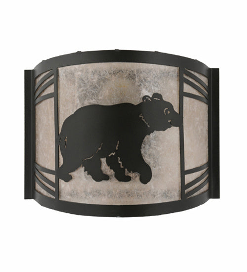 Meyda Tiffany 247117 One Light Wall Sconce, Textured Black