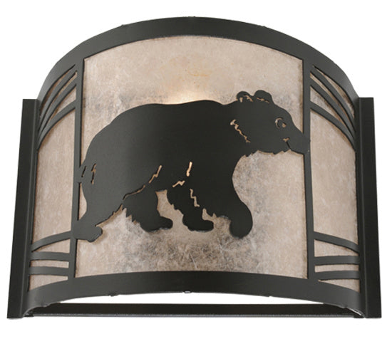 Meyda Tiffany 247117 One Light Wall Sconce, Textured Black