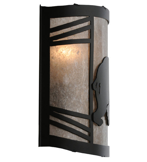 Meyda Tiffany 247117 One Light Wall Sconce, Textured Black