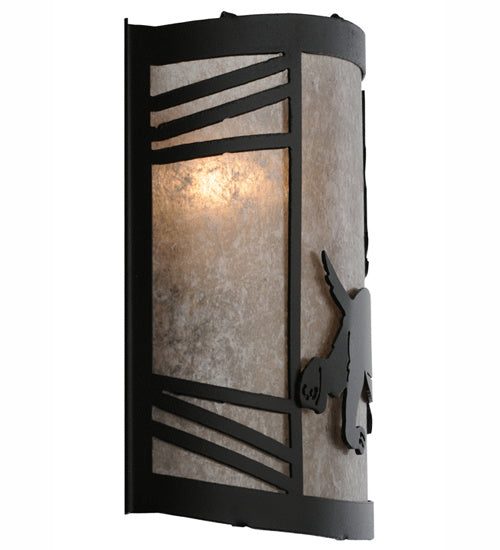 Meyda Tiffany 247183 One Light Wall Sconce, Textured Black