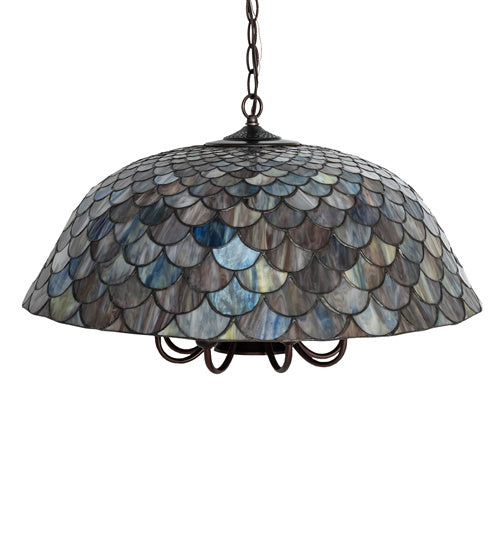 Meyda Tiffany 73157 Nine Light Pendant, Mahogany Bronze