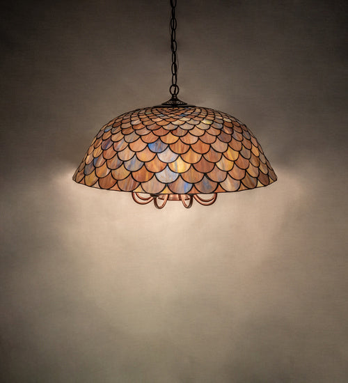 Meyda Tiffany 73157 Nine Light Pendant, Mahogany Bronze