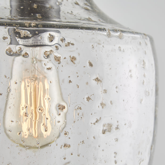 Capital Lighting 330414PW One Light Pendant, Dark Pewter