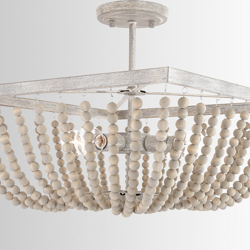 Capital Lighting 9D294A Four Light Semi-Flush Mount, Mystic Sand