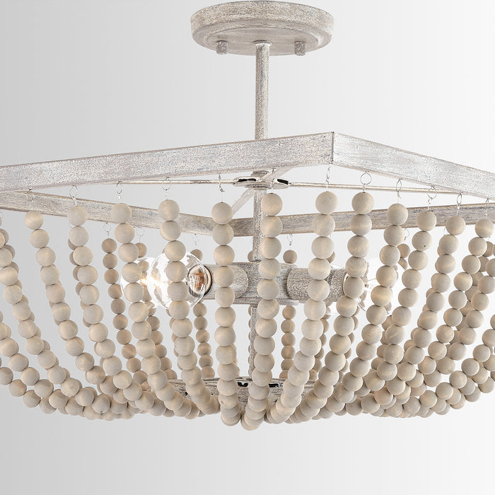 Capital Lighting 9D294A Four Light Semi-Flush Mount, Mystic Sand