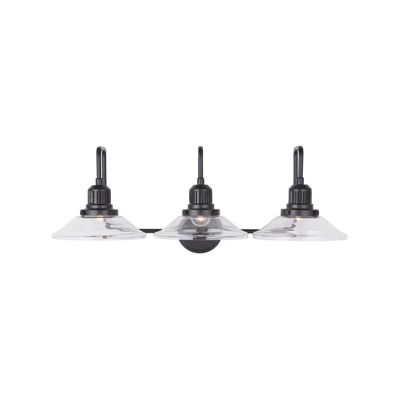 Capital Lighting 9D318A Three Light Vanity, Matte Black