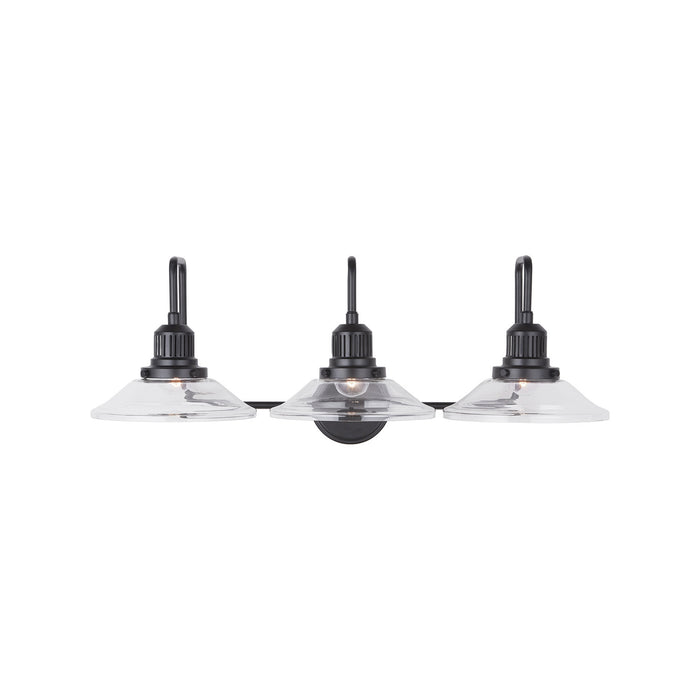 Capital Lighting 9D318A Three Light Vanity, Matte Black
