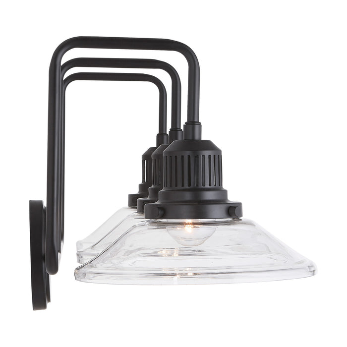 Capital Lighting 9D318A Three Light Vanity, Matte Black