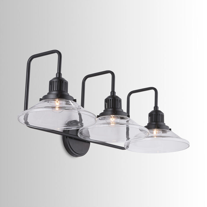 Capital Lighting 9D318A Three Light Vanity, Matte Black