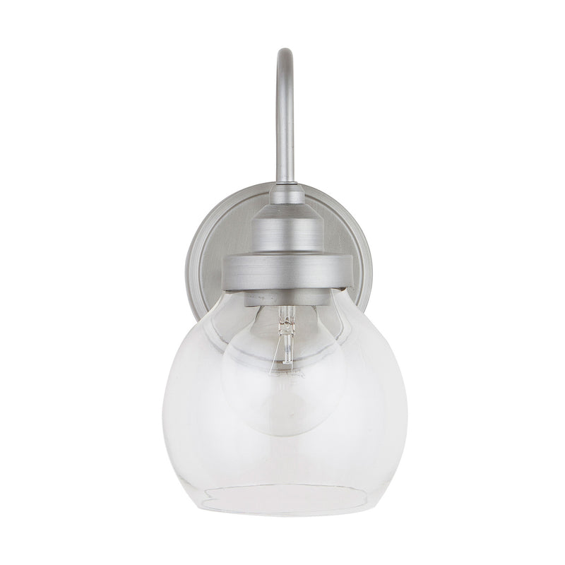 Capital Lighting 9D334A One Light Wall Sconce, Brushed Nickel Painted