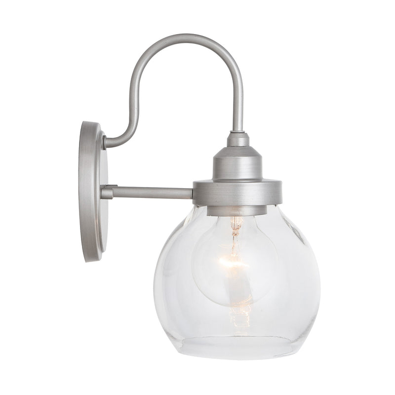 Capital Lighting 9D334A One Light Wall Sconce, Brushed Nickel Painted