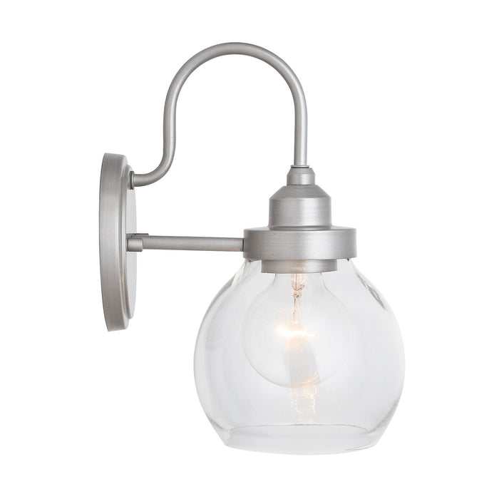 Capital Lighting 9D334A One Light Wall Sconce, Brushed Nickel Painted