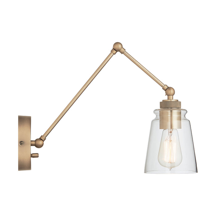 Capital Lighting 9D344A One Light Wall Sconce, Aged Brass