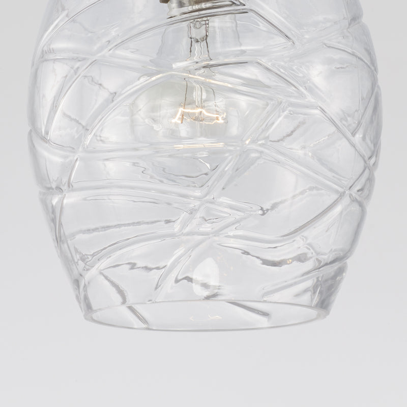 Capital Lighting AA1006BN One Light Pendant, Brushed Nickel