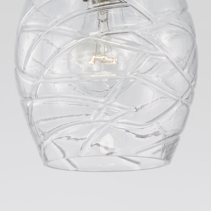 Capital Lighting AA1006BN One Light Pendant, Brushed Nickel