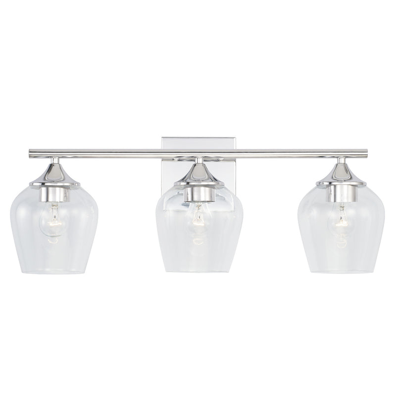 Capital Lighting AA1009CH Three Light Vanity, Chrome