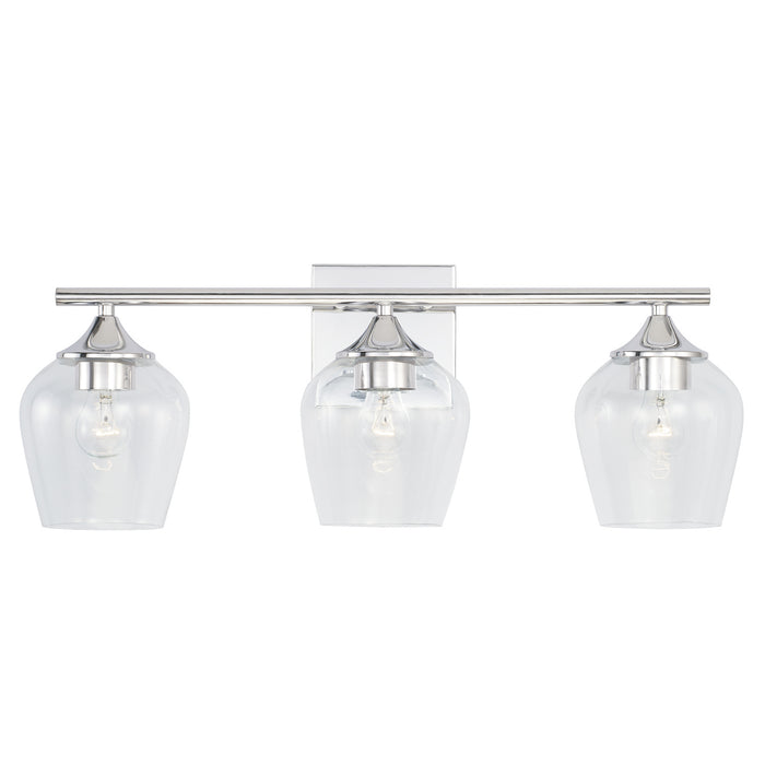 Capital Lighting AA1009CH Three Light Vanity, Chrome