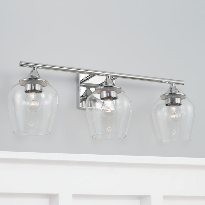Capital Lighting AA1009CH Three Light Vanity, Chrome