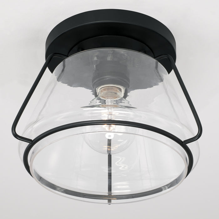 Capital Lighting AA1010MB One Light Flush Mount, Matte Black