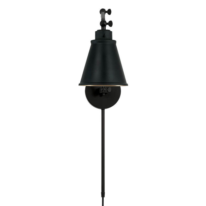 Capital Lighting AA1011MB One Light Wall Sconce, Matte Black