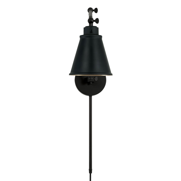 Capital Lighting AA1011MB One Light Wall Sconce, Matte Black