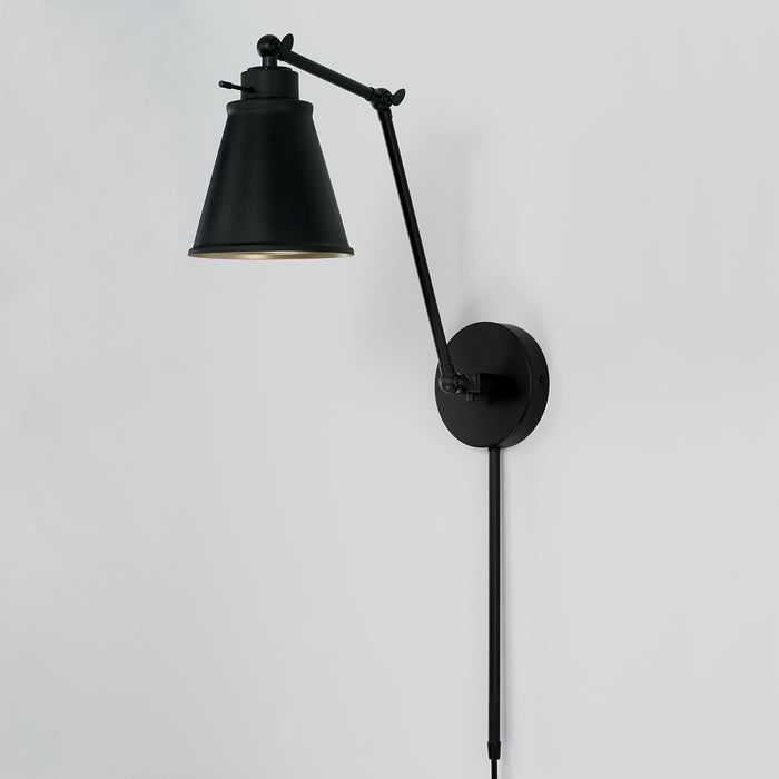 Capital Lighting AA1011MB One Light Wall Sconce, Matte Black