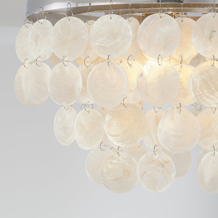 Capital Lighting AA1013PN Three Light Flush Mount, Polished Nickel