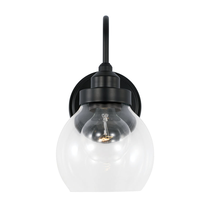 Capital Lighting AA1014MB One Light Wall Sconce, Matte Black