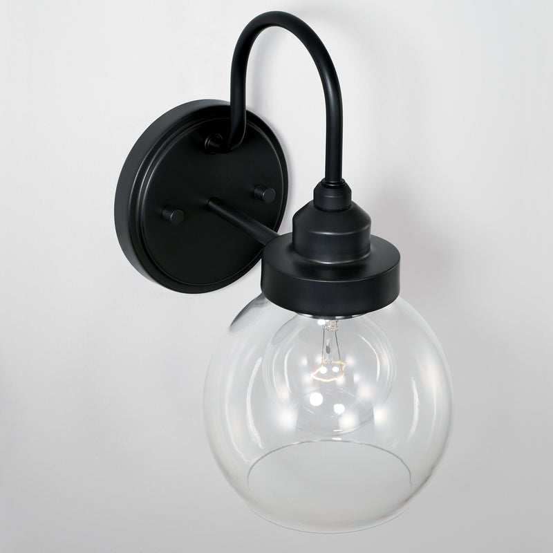 Capital Lighting AA1014MB One Light Wall Sconce, Matte Black
