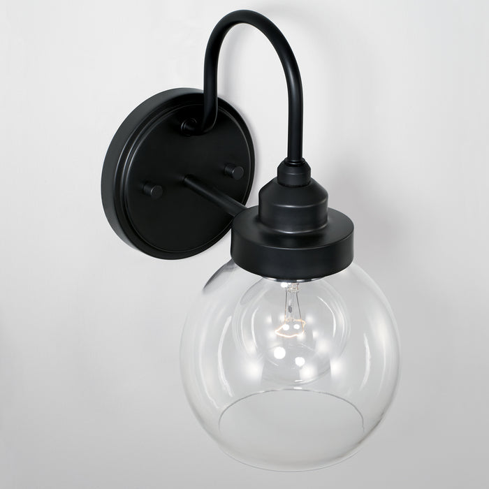 Capital Lighting AA1014MB One Light Wall Sconce, Matte Black