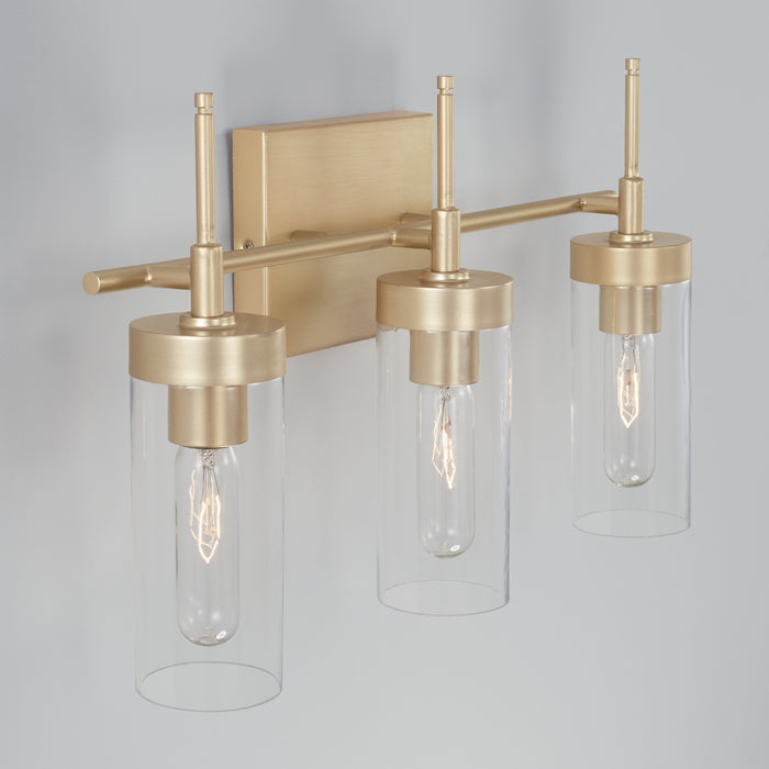 Capital Lighting AA1015SF Three Light Vanity, Soft Gold