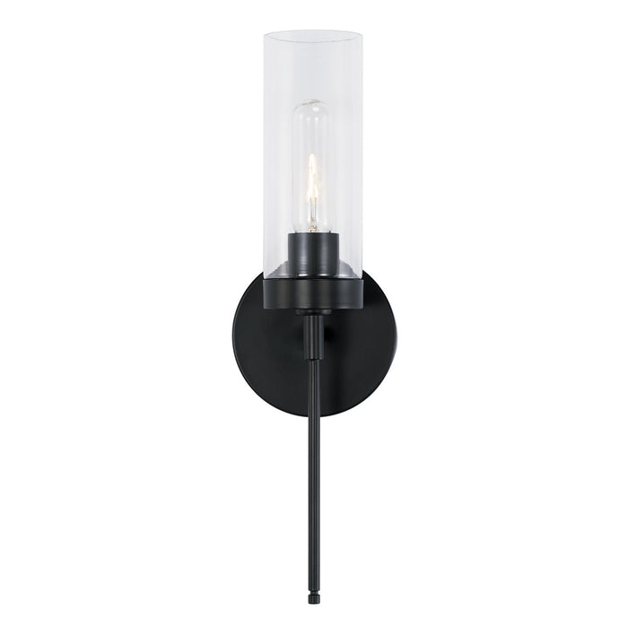 Capital Lighting AA1016MB One Light Wall Sconce, Matte Black