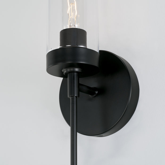 Capital Lighting AA1016MB One Light Wall Sconce, Matte Black